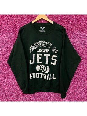 Junk Food Clothing New York Jets Property of Jets NFL Green Sweatshirt Medium